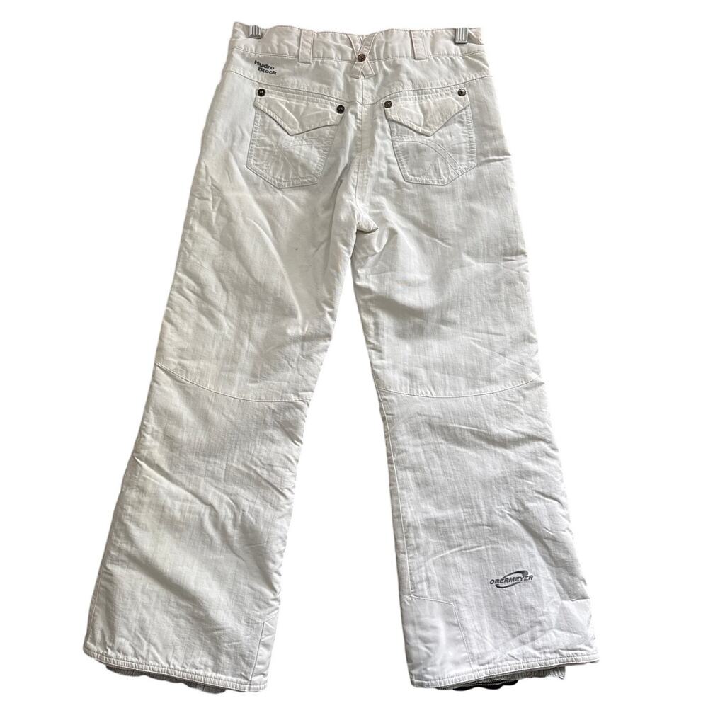 Obermeyer Hydro Block white youth ski snowboard pants youth 12 years - Picture 2 of 14